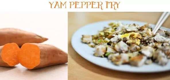 Yam Pepper Fry