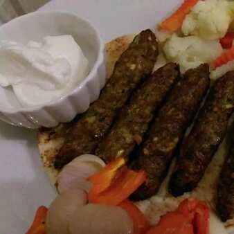 Air fried mutton sheekh kebab