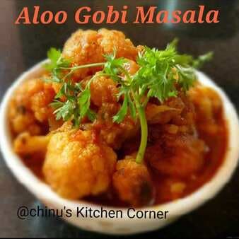 Aloo Gobi Masala/Cauliflower With Potato Gravy