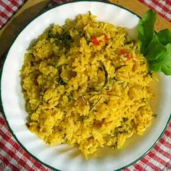 Baby spinach pulav