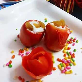 Baked Tomatoes With Rabdi