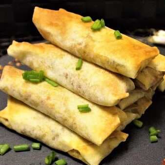 Baked Veggie Spring Rolls With Indian Flavour-Fusion Style