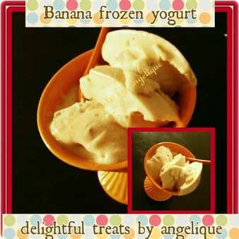 Banana frozen yoghurt
