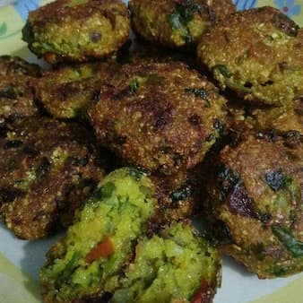 Bananacone cutlet with motor dal