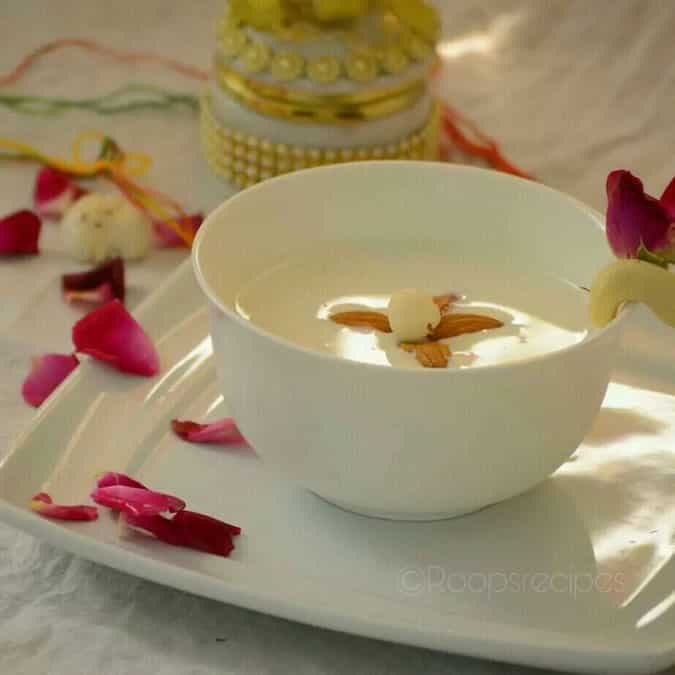 Barnyard millet pudding/samvat rice kheer