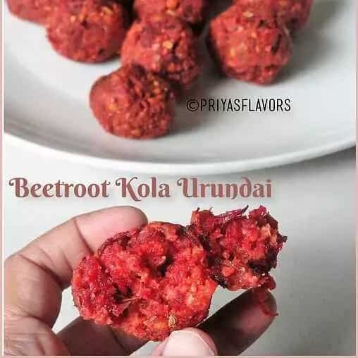 Beetroot kola urundai/beetroot balls