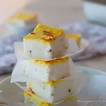 Bhapa sandesh/steamed sandesh/steamed cottage cheese fudge