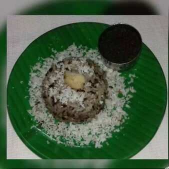 Black gram rice with seesame powder