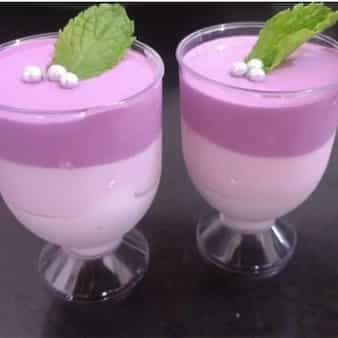 Blueberry frozen yogurt