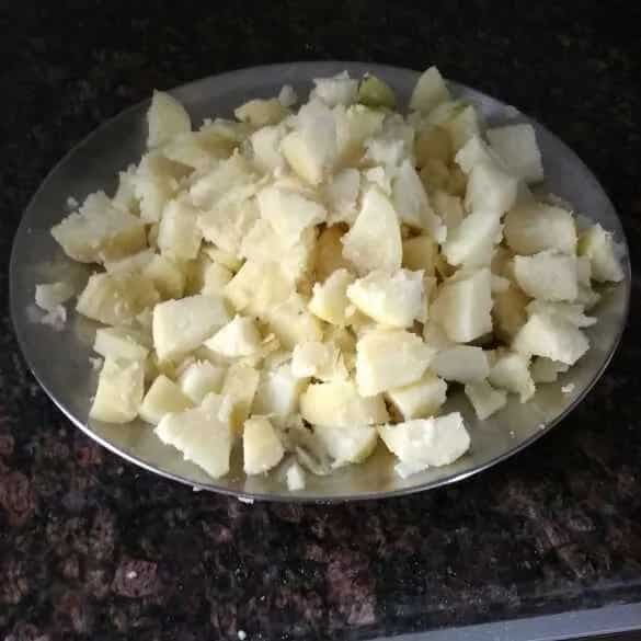 Boiled microwave potato