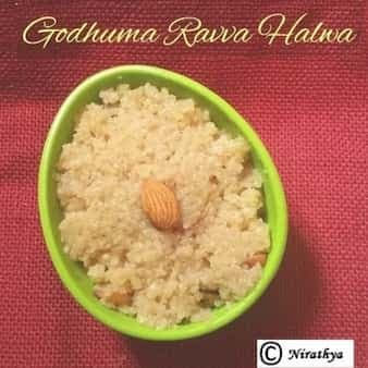 Broken wheat halwa/godhuma ravva halwa-suitable for babies/toddlers