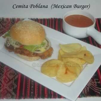 Cemita poblana (mexican burger)