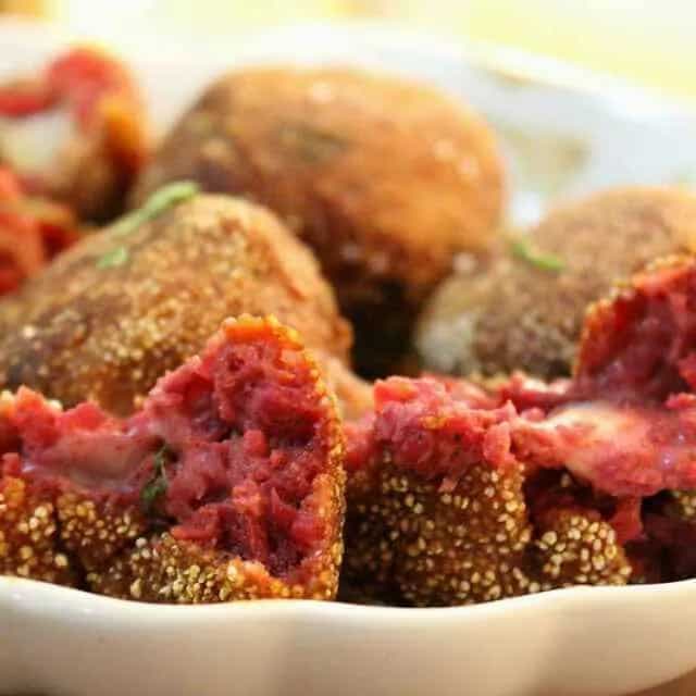 Cheese beetroot bombs