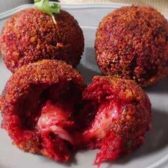 Cheesy Beetroot Croquettes