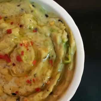 Chick Peas,  Green Peas, Jalapeno Hummus