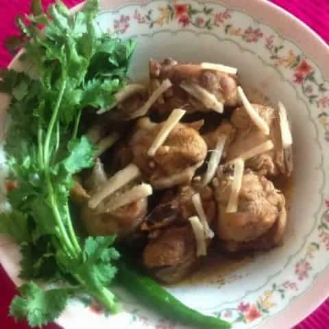 Chicken kadhai-afghani style