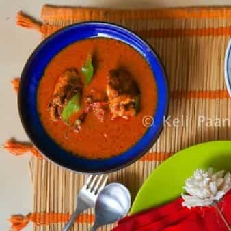 Chicken puli munchi/chicken in tangy hot curry-mangalorean style