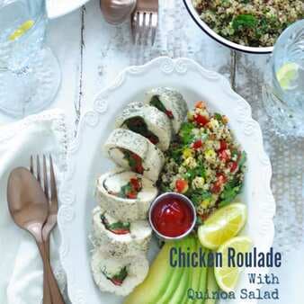 Chicken Roulade With Quinoa Salad