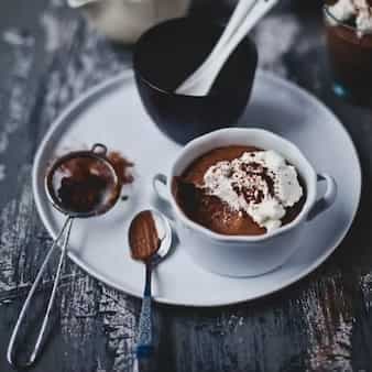 Chocolate and coffee mousse
