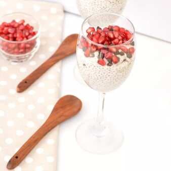 Chocolate Pomegranate Chia Seed Pudding With Coconut Milk Recipe