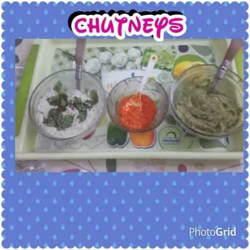 Chutneys {Coconut, Red Chilli And Guava Chutney}
