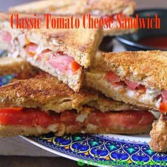 Classic tomato cheese sandwich