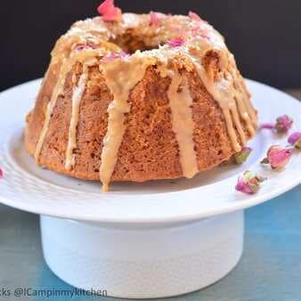 Coconut And Rose Syrup Bundt Cake