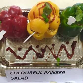 Colorful Paneer Salad (No Cooking)