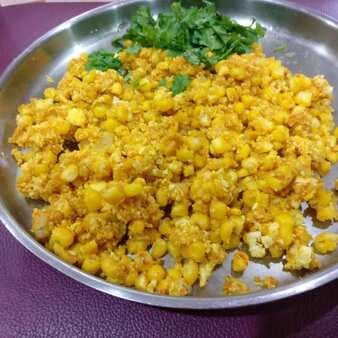 Corn And Paneer Stuffed Yellow Bell Papers (Sunshine In Plate)