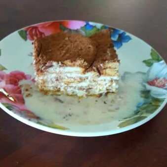 Creamy biscuit pudding (eggless)