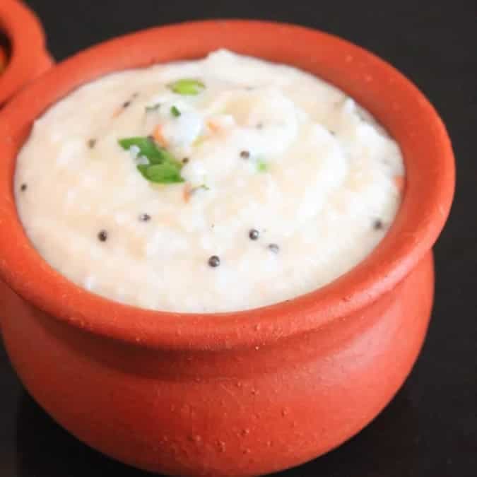 Creamy kodo millet curd rice for lunch box