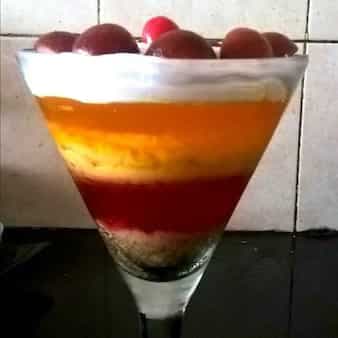 Custard Jello Gulab Jamun Pudding