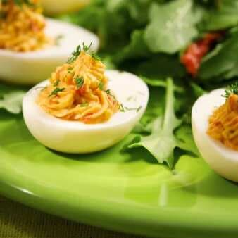 Deviled Eggs With Salami