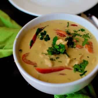 Easy thai green chicken curry
