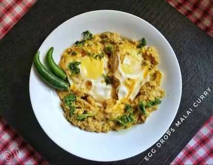 Egg drops malai curry
