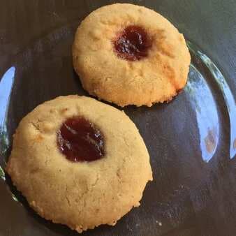Eggless butter and jam thumbprints cookies