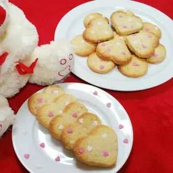 Eggless Shortbread Cookies