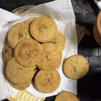 Eggless whole wheat jeera biscuits