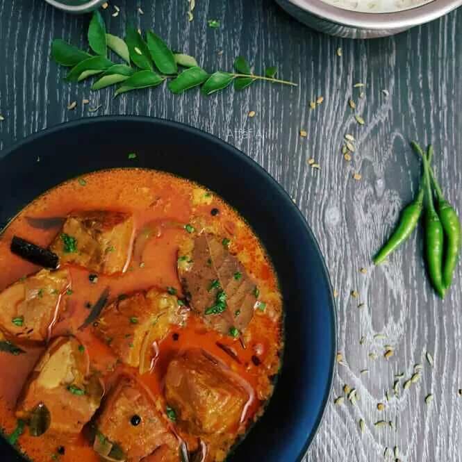 Fish in coconut curry