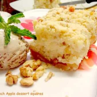 French apple dessert square