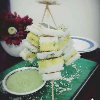 Grilled sandwich dhokla