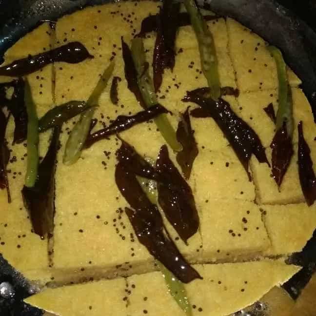 Gujarati dish khamen dhokla