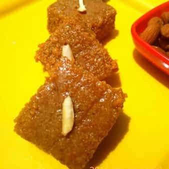 Healthy and nutritious coconut dryfruit jaggery sweet