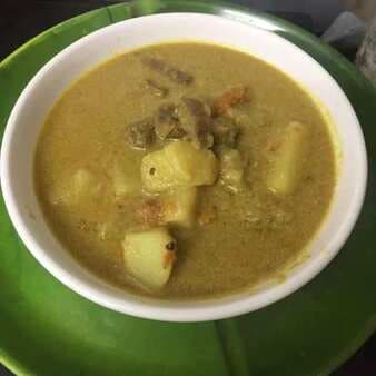 Healthy mutton potato curry