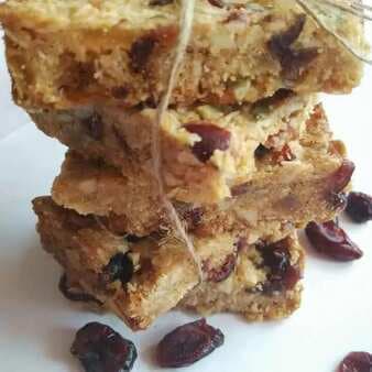 Healthy Tangy Cranberry Pineapple Bars