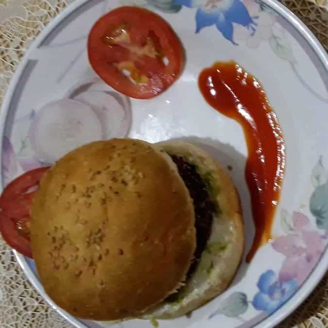 Healthy veggie soya burger