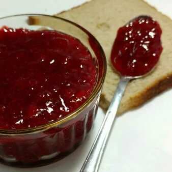 Home made strawberry compote