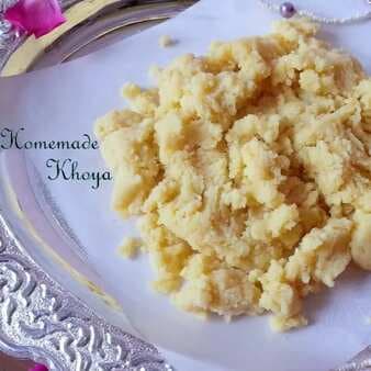 Homemade khoya