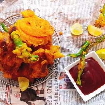 Indian potato bhajia with african twist