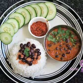 Instant black beans curry